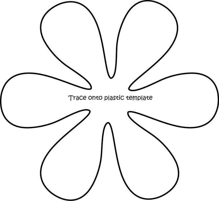 Flower Patterns to Trace Trace Flower Pattern Onto Plastic Template and Cut On the