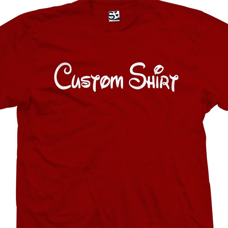 Fonts for T Shirts Custom Disney themed Text Font T Shirt