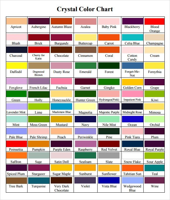 Food Coloring Mixing Chart Sample Food Coloring Chart 8 Documents In Pdf