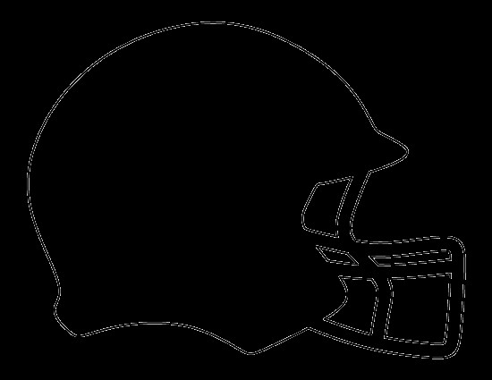Football Player Template Printable Football Helmet Pattern Use the Printable Outline for