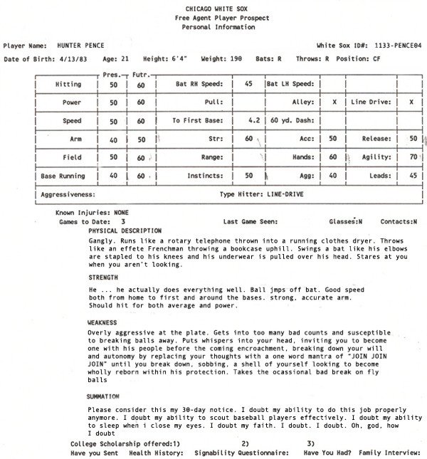 Football Scouting Template Free 5 Lost Scouting Reports Sbnation