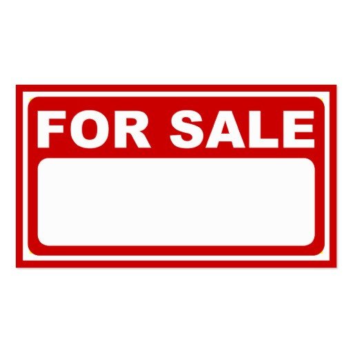 For Sale Sign Template Blank for Sale Sign