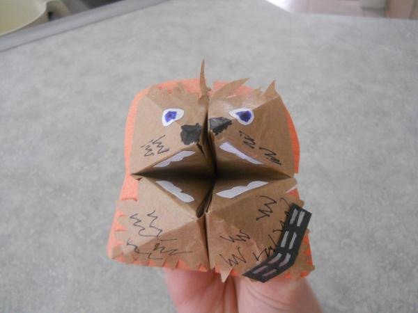 Fortune Wookiee Paper Print Out Wookie Search Results origami Yoda