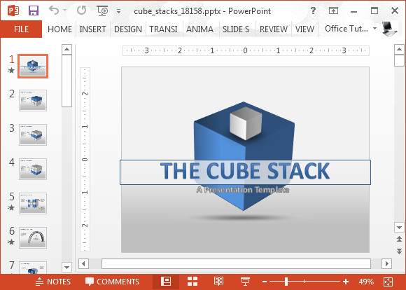 Free 3d Animated Powerpoint Templates Animated 3d Cube Diagrams for Powerpoint Presentations