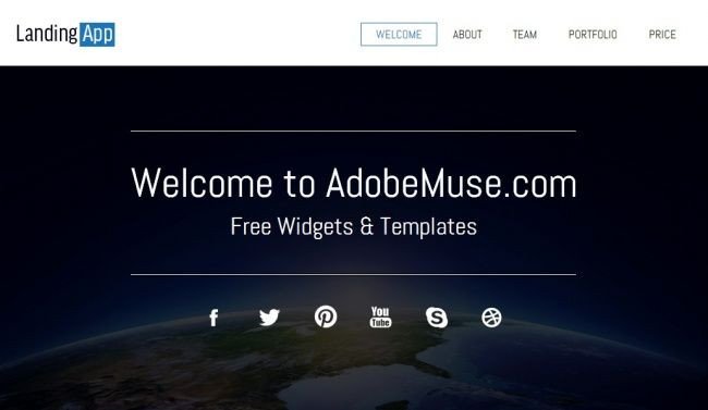Free Adobe Muse Templates 12 Best Images About Adobe Muse On Pinterest