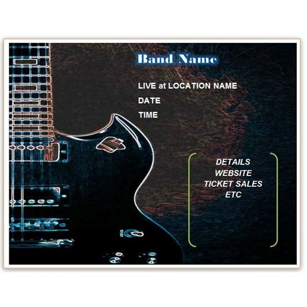 Free Band Flyer Templates Download Free Band Flyer Templates for Ms Word or Publisher