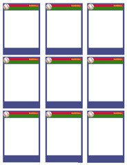 Free Baseball Card Template Baseball Card Templates Free Blank Printable Customize