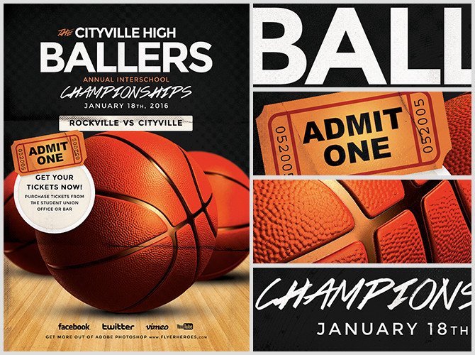 Free Basketball Flyer Template Basketball Flyer Template Flyerheroes