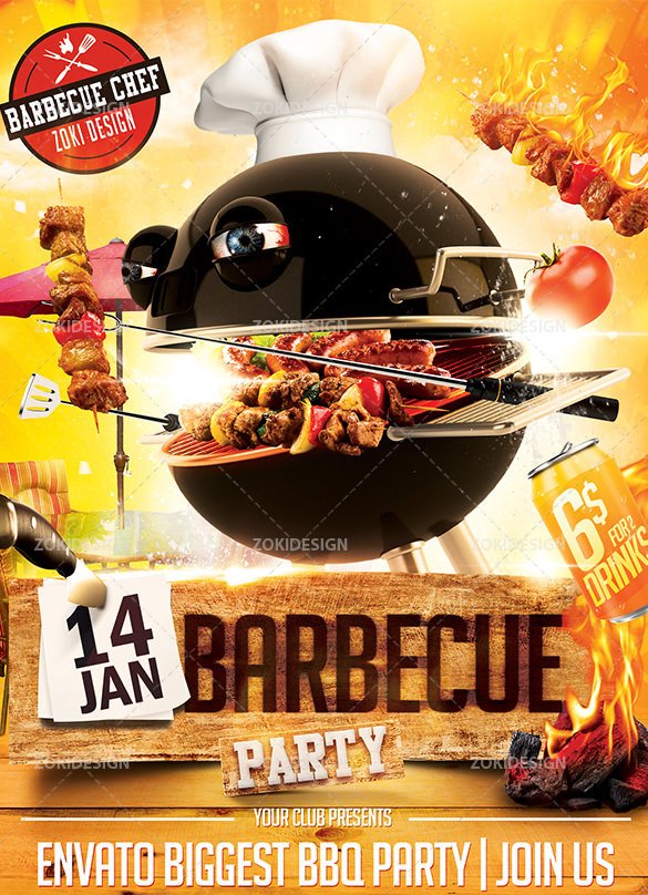 Free Bbq Flyer Template 20 Bbq Flyer Templates – Free Word Pdf Psd Eps