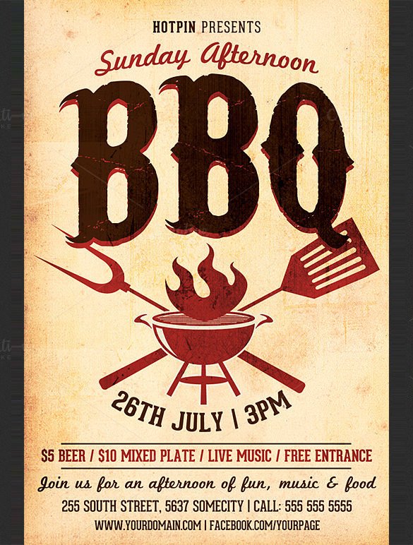 Free Bbq Flyer Template 25 Bbq Flyer Templates Psd Ai Word Eps Vector format
