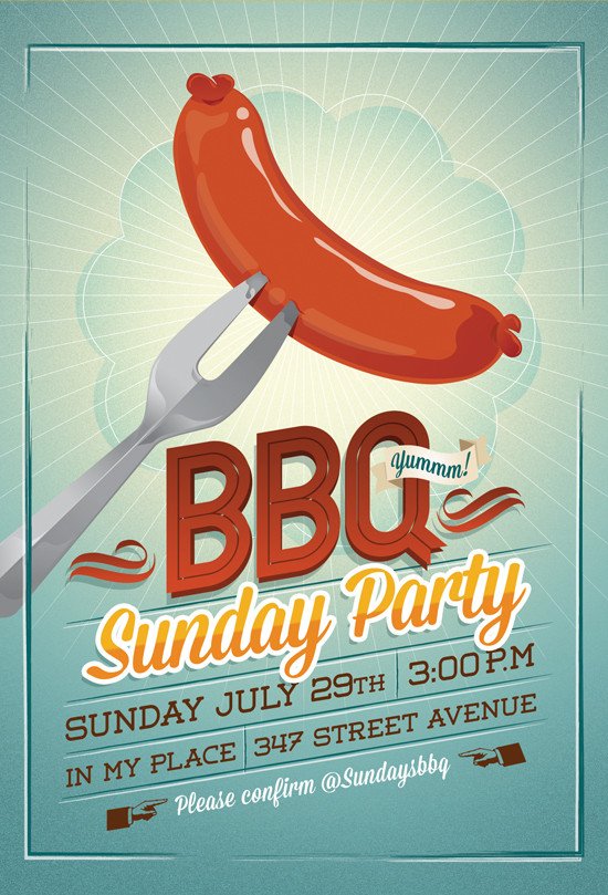 Free Bbq Flyer Template Bbq Party Flyer Invitation by Hitomodachi On Deviantart
