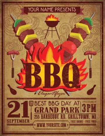 Free Bbq Flyer Template Download the Best Free Barbecue Flyer Psd Templates for
