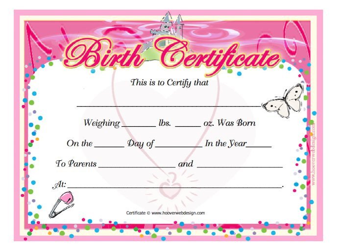 Free Birth Certificate Template 15 Birth Certificate Templates Word &amp; Pdf Free