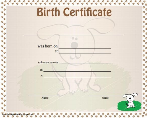 Free Birth Certificate Template Birth Certificate Template – 31 Free Word Pdf Psd