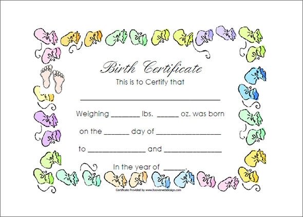 Free Birth Certificate Template Sample Birth Certificate 11 Free Documents In Word Pdf