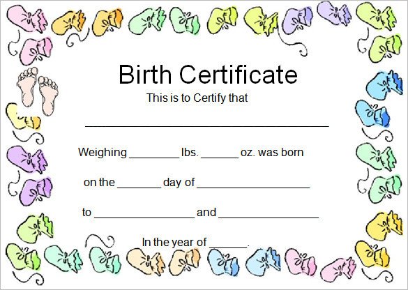 Free Birth Certificate Template Word Certificate Template 49 Free Download Samples