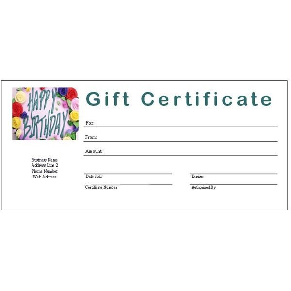 Free Birthday Gift Certificate Template 6 Free Printable Gift Certificate Templates for Ms Publisher
