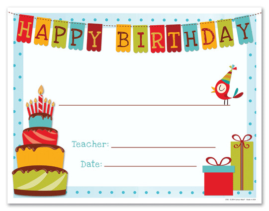 Free Birthday Gift Certificate Template Happy Birthday Gift Certificate Template