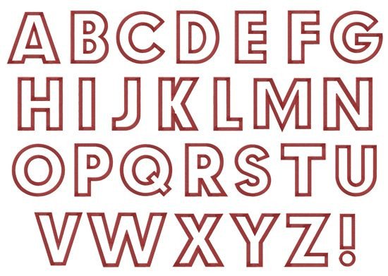 Free Block Letter Font Alphabet Block Letters Font