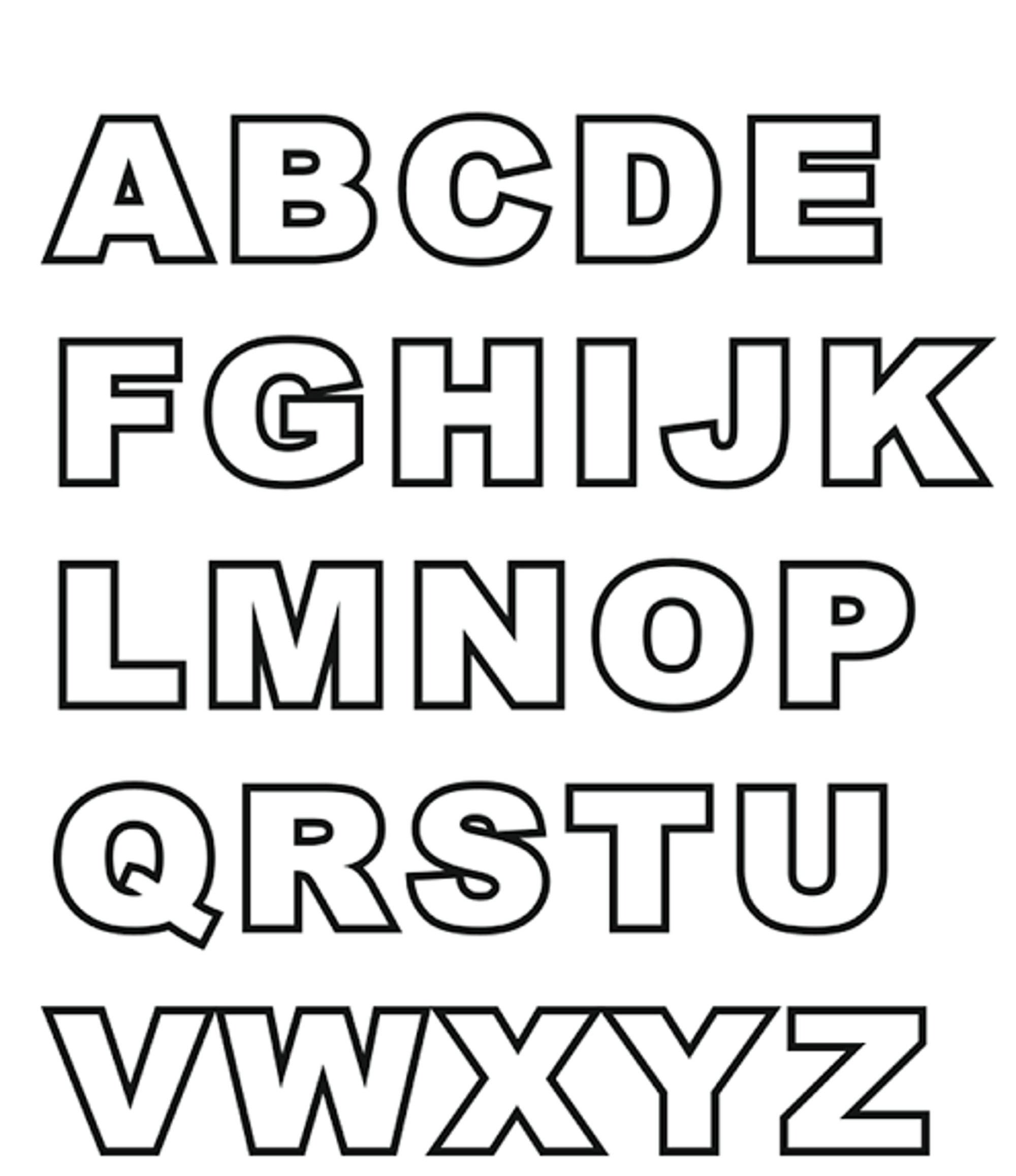 Free Block Letter Font Blocks Letters