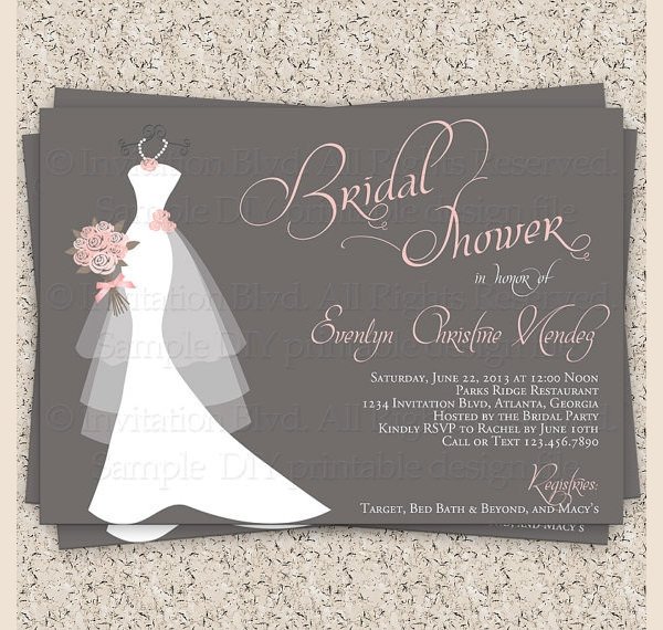 Free Bridal Shower Invitation Templates 25 Bridal Shower Invitation Templates Download Free