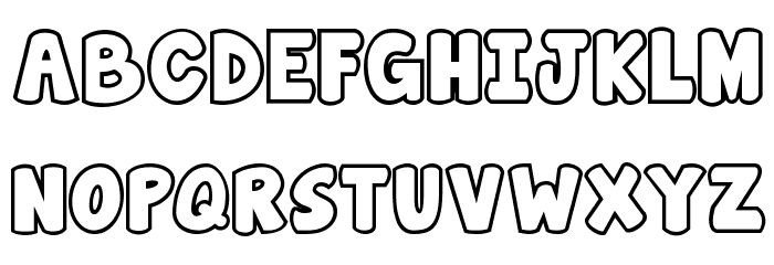 Free Bubble Letter Font Great for Coloring the Letters or Making Sight Words to