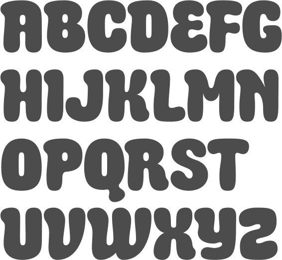 Free Bubble Letters Fonts 1000 Ideas About Bubble Letter Fonts On Pinterest