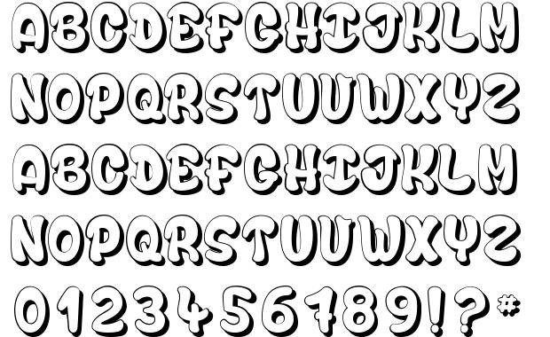 Free Bubble Letters Fonts Bubble &amp; soap Font by Dcoxy Fontriver