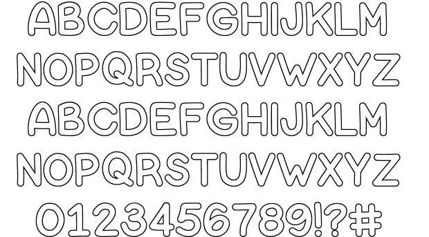 Free Bubble Letters Fonts Bubble Letters Font by Vanessa Bays Fontriver