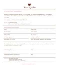 Free Cake Contract Template 1000 Images About Cake order forms On Pinterest