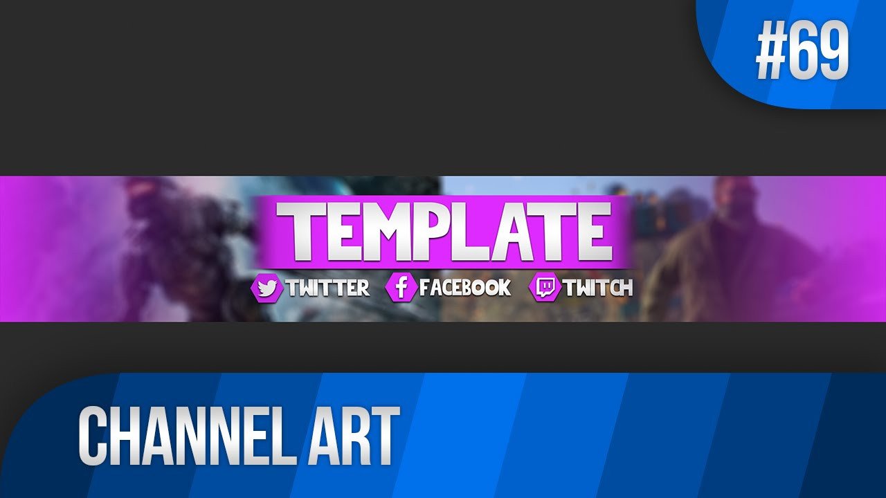 Free Channel Art Template Cool Channel Art Template 69 Free Shop Download
