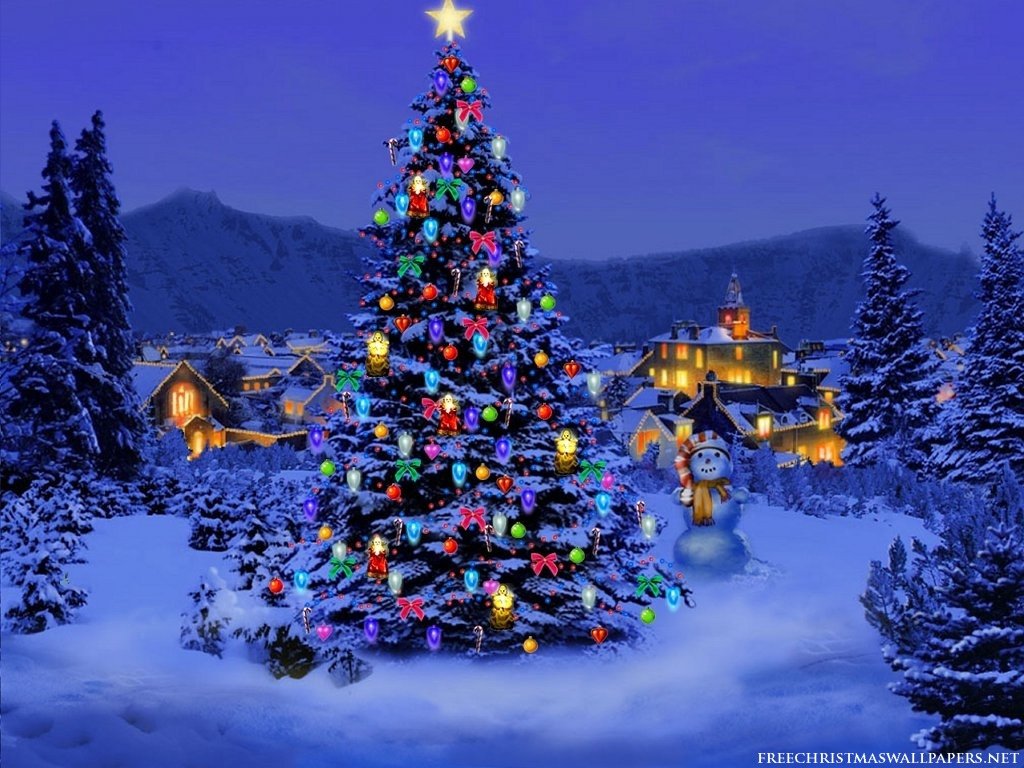 Free Christmas Desktop Wallpaper Photo Trick Christmas Tree Wallpaper for Desktop