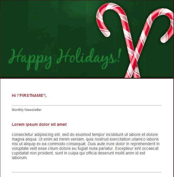 Free Christmas Email Template Free Email Template Happy Holidays Free Group Email and