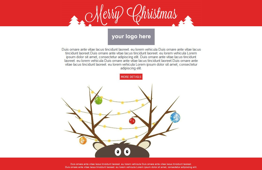 Free Christmas Email Template Free Email Templates for Christmas Card Greeting