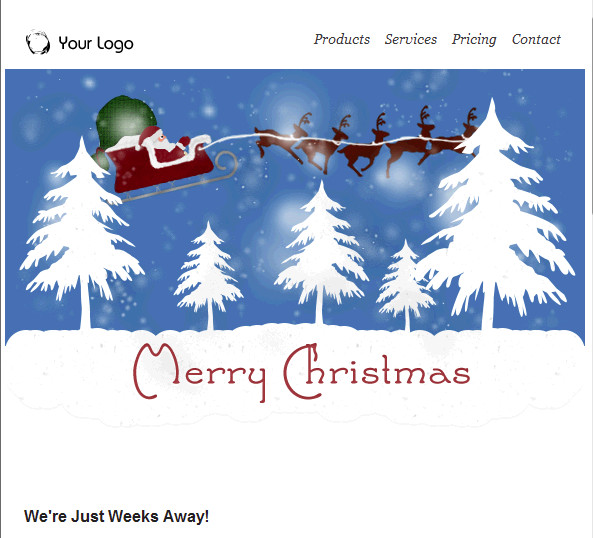 Free Christmas Email Template Groupmail Version 6 0 0 7 with All New Holiday Email