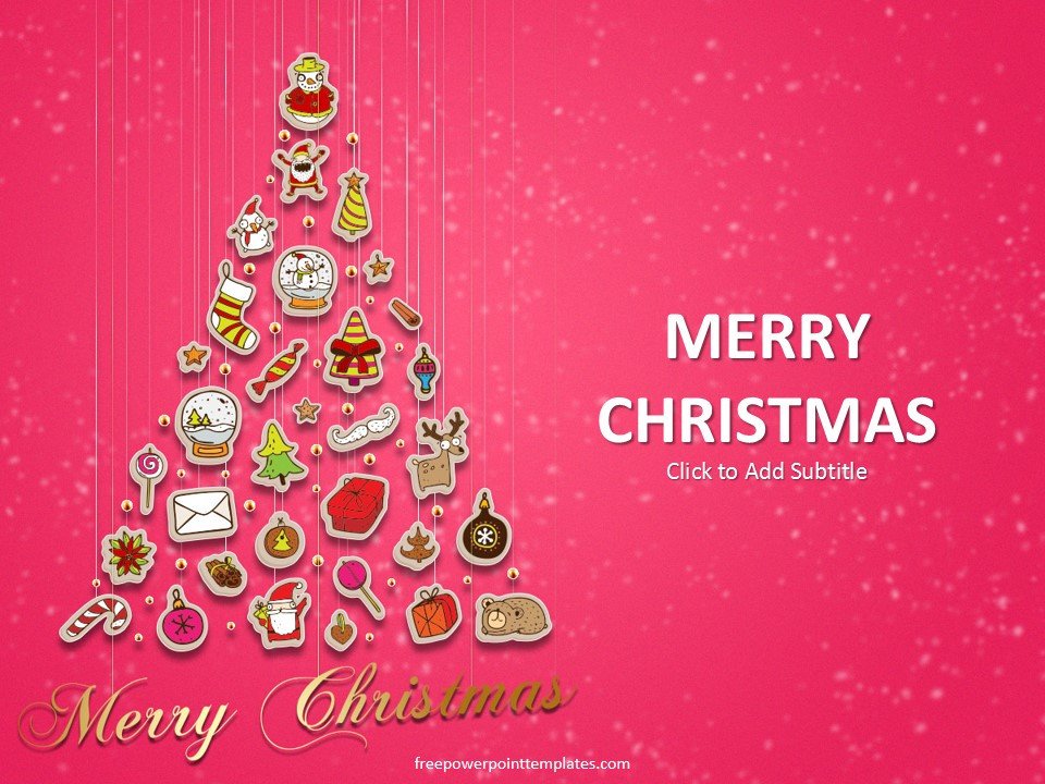 Free Christmas Powerpoint Templates Free Christmas Tree Powerpoint Template