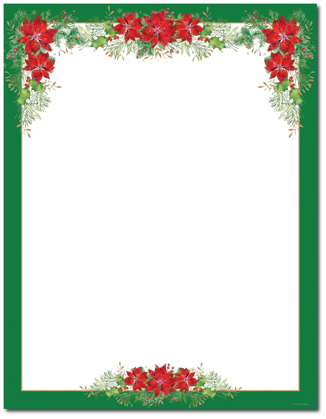 Free Christmas Stationery Templates Christmas Stationery Printer Paper