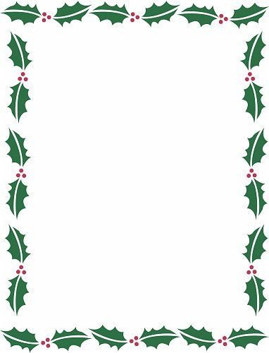 Free Christmas Templates for Word Holiday Borders for Microsoft Word
