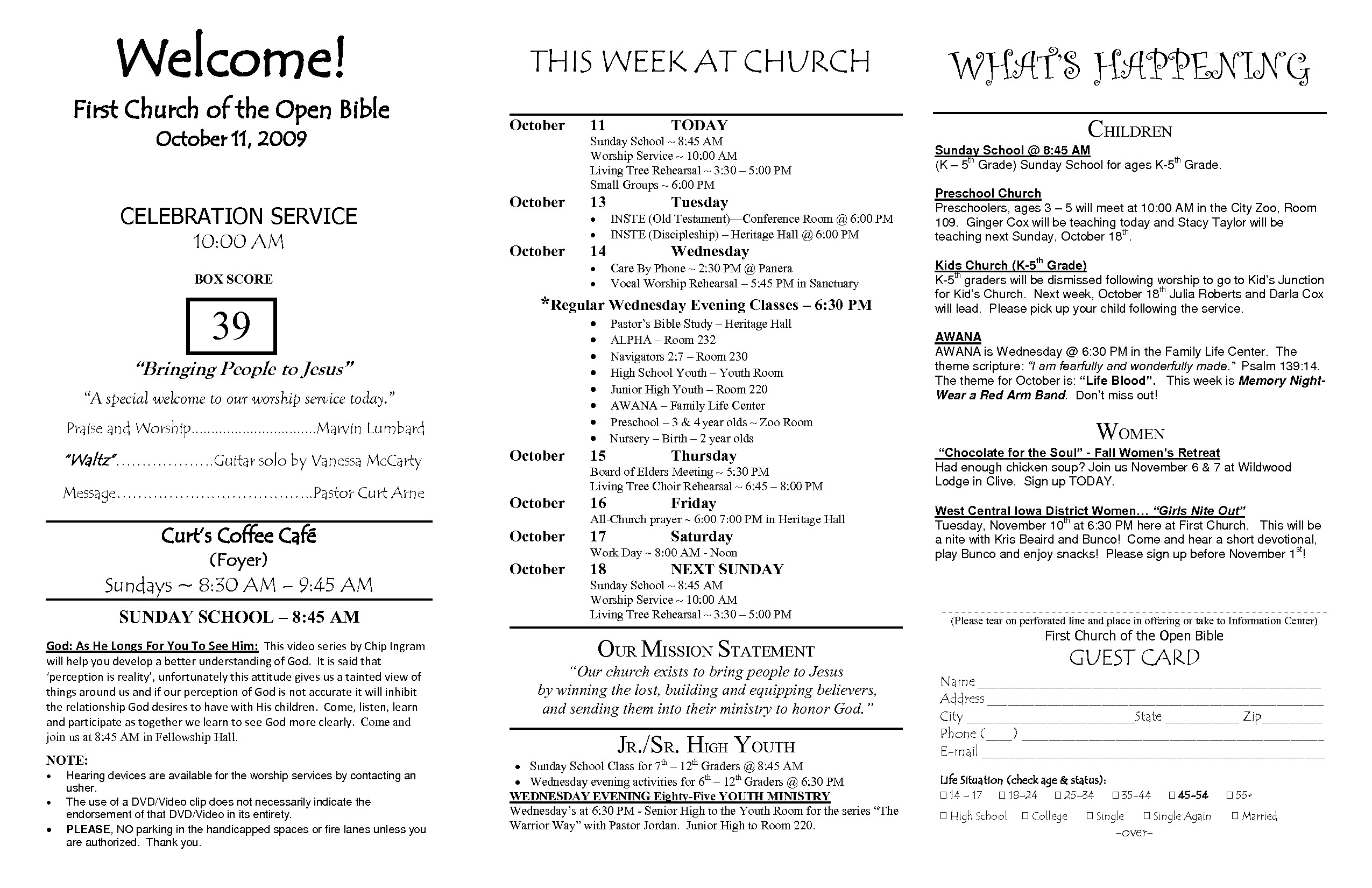 Free Church Bulletin Templates Church Bulletin Templates