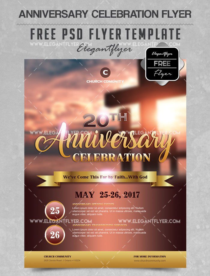 Free Church Flyer Templates 34 Free Psd Church Flyer Templates In Psd for Special