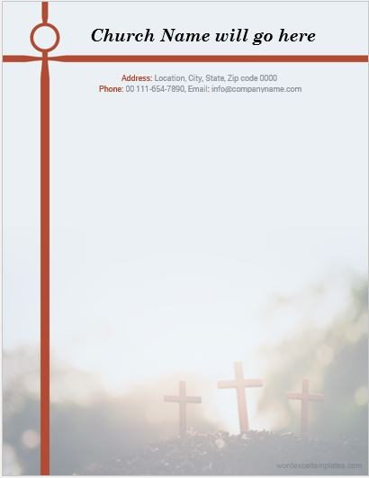 Free Church Letterhead Templates 5 Best Ms Word Church Letterhead Templates