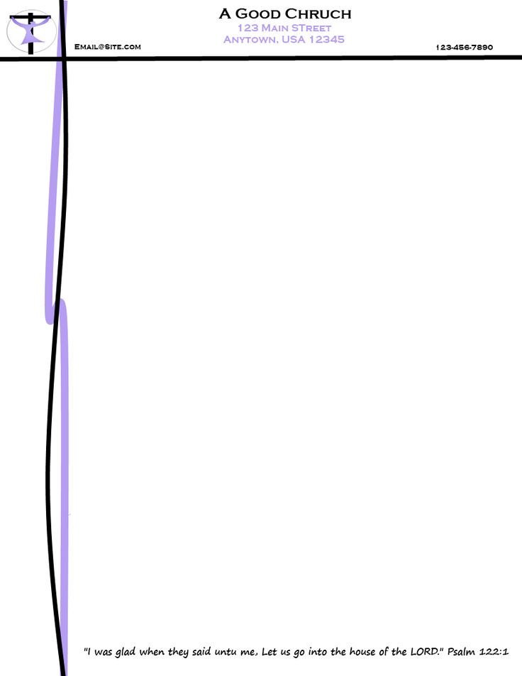 Free Church Letterhead Templates Free Church Letterhead Templates