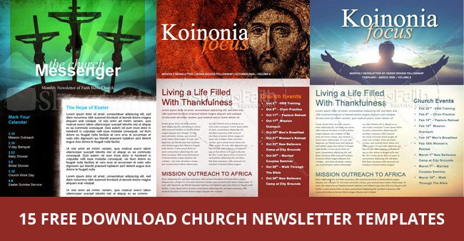 Free Church Newsletter Templates 15 Free Church Newsletter Templates Ms Word Publisher
