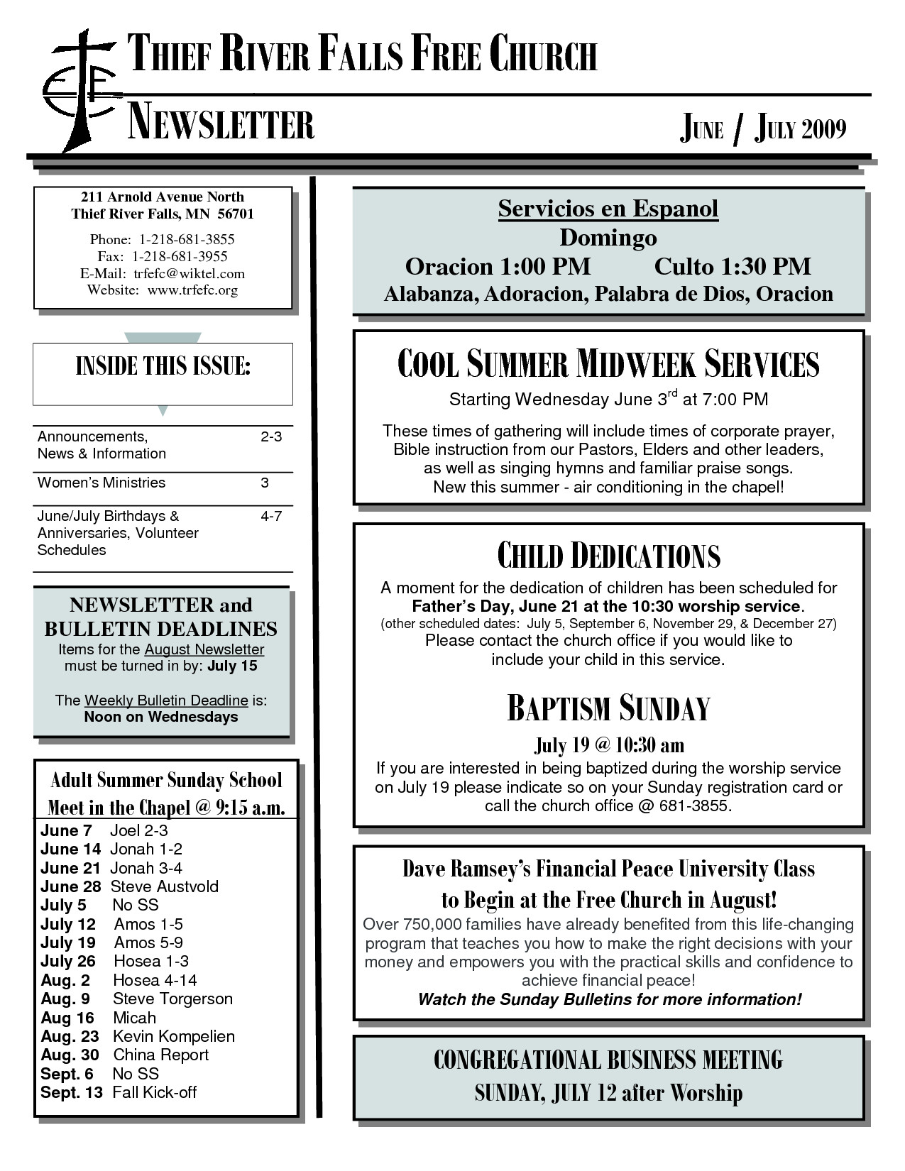 Free Church Newsletter Templates 8 Best Of Church Newsletter format Youth Church