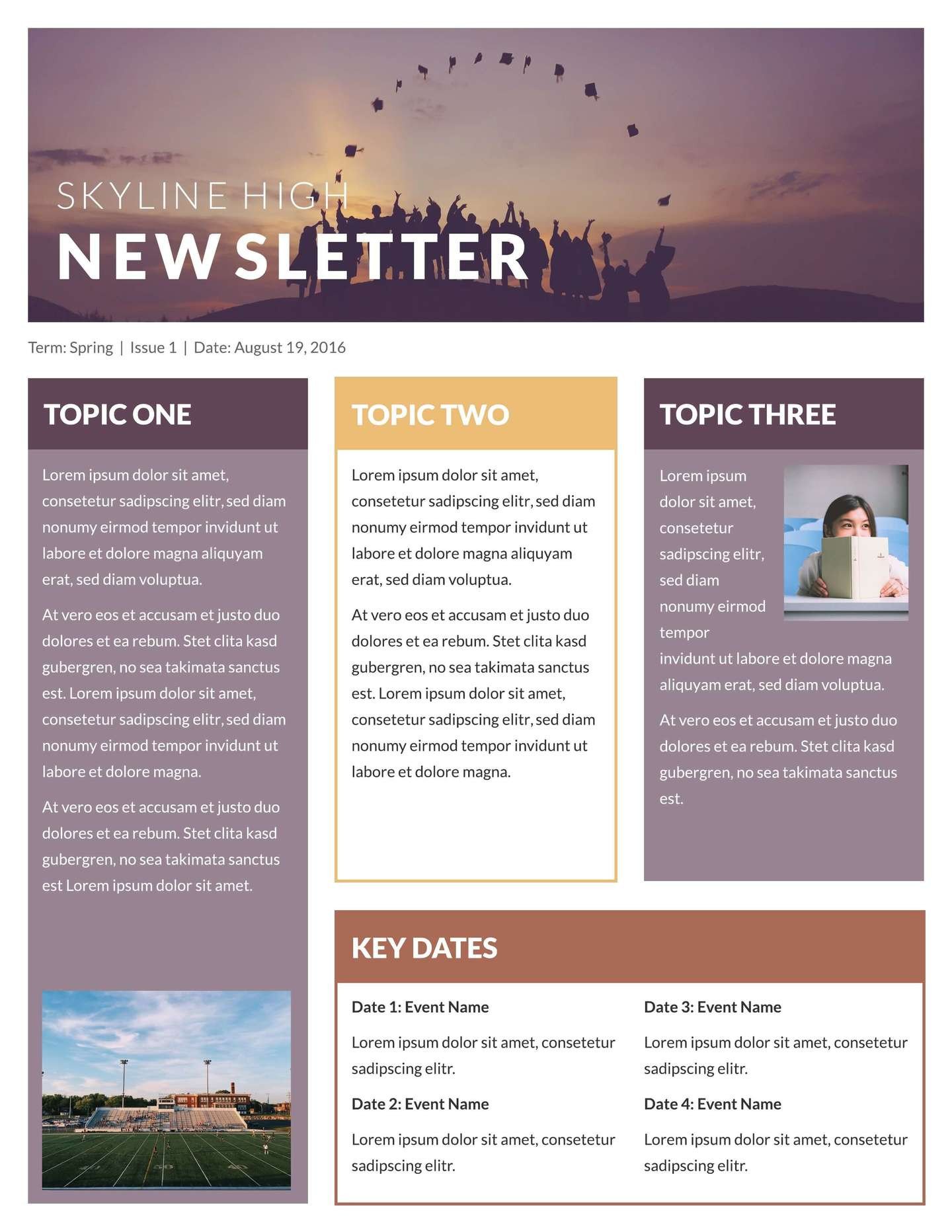 Free Church Newsletter Templates Free Printable Newsletter Templates &amp; Email Newsletter