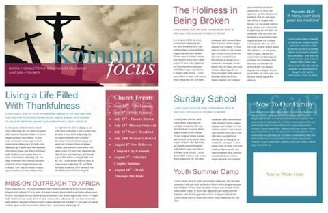 Free Church Newsletter Templates the Power Of A Printable Newsletter Template