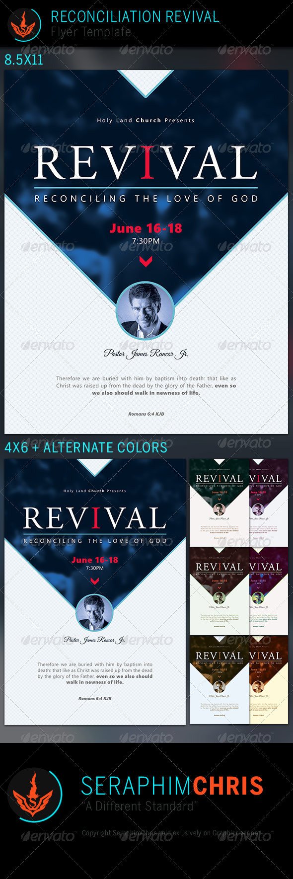 Free Church Revival Flyer Template Reconciliation Revival Church Flyer Template by