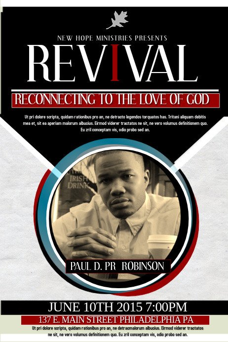 Free Church Revival Flyer Template Revival Template