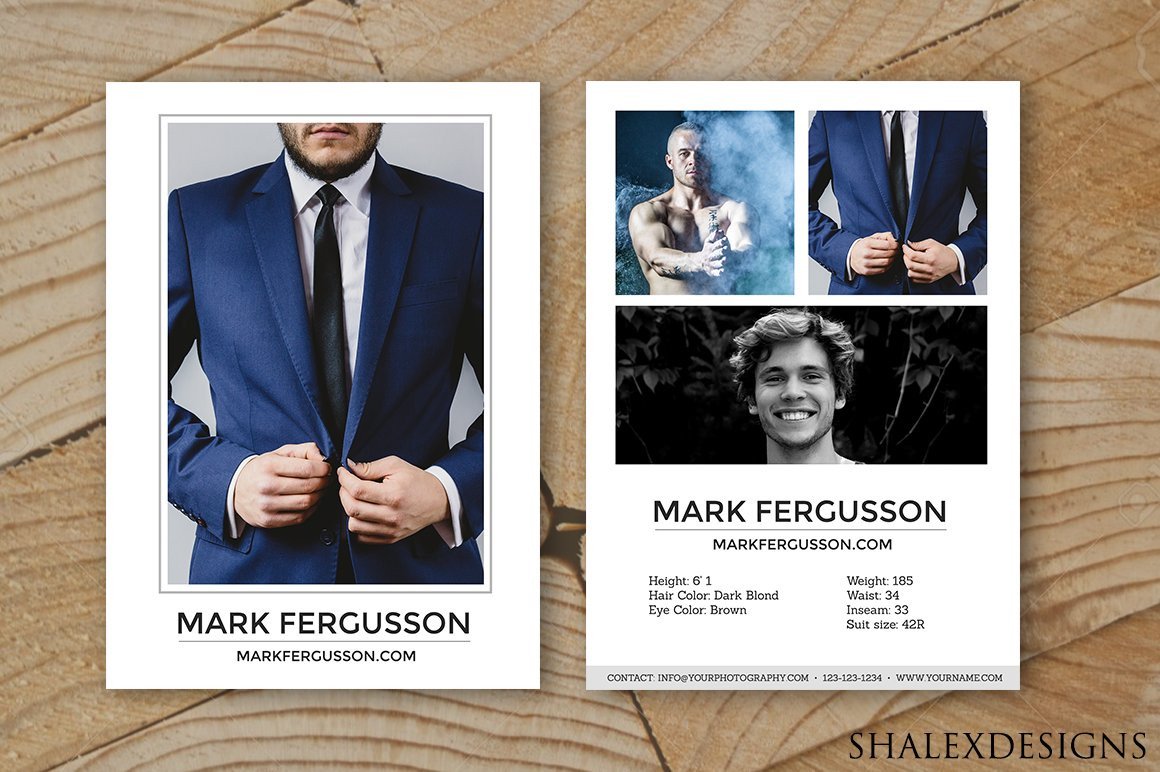 Free Comp Card Template Male Modeling P Card Template Card Templates