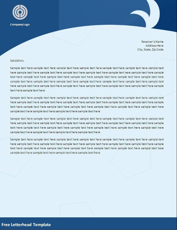 Free Company Letterhead Template 32 Word Letterhead Templates Free Samples Examples